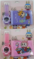 LABUBU WATCH WALLET SET PINK or BLUE